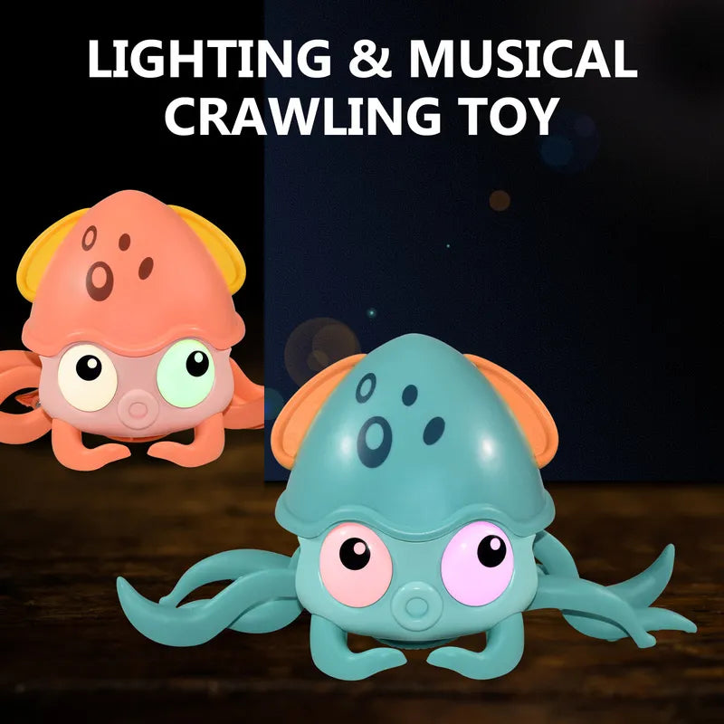 Mr. Crab & Baby Octopus - Brinquedo Infantil Interativo